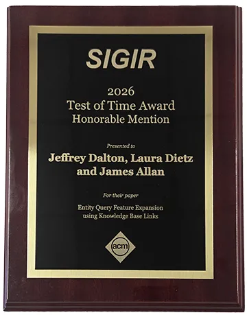 Test of Time Award Honorable Mention 2026